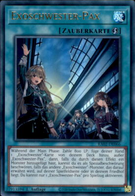 Yugioh RA02-DE066 - Exoschwester-Pax - Ultra Rare