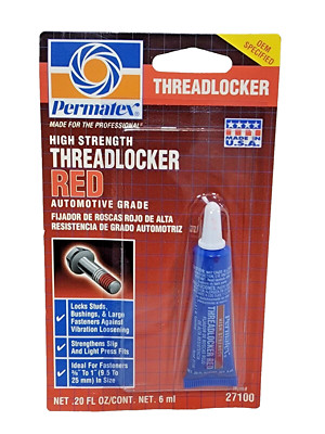 2 PACKS Permatex Threadlocker RED High Strength 6 ML -FREE SHIPPING!