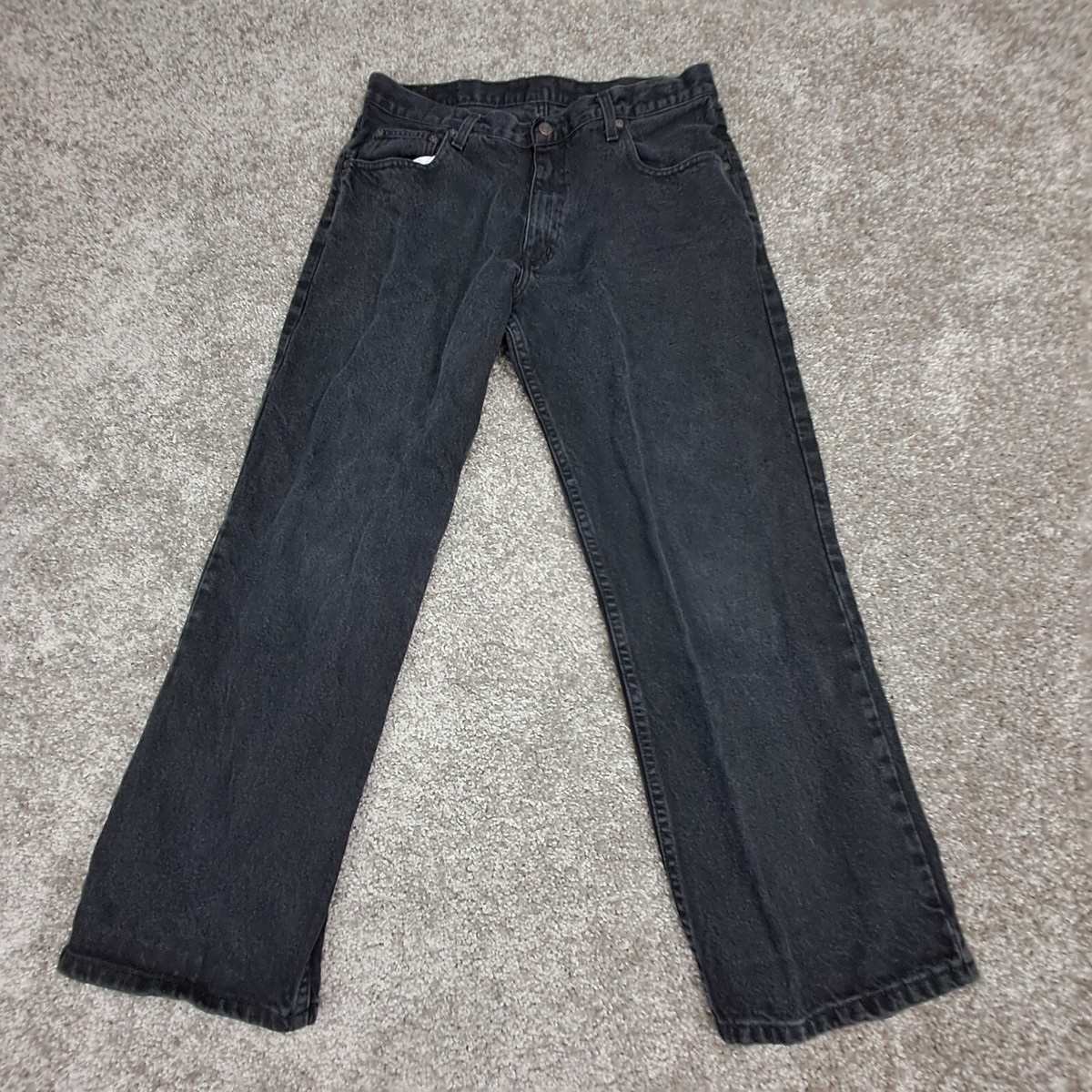 Arizona Jeans Company Men's Relaxed Straight Leg Faded Black 36x30