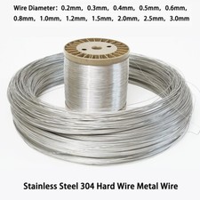 304 Stainless Steel Bright Wire Single Hard Steel Wire 0.2mm To 3.0mm Diameter