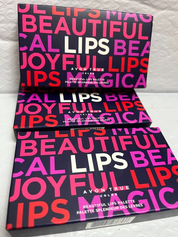 (3,PALETTES ),AVON TRUE COLOR BEAUTIFUL LIPS PALETTE NIB DISCONTINUED - Image 4 of 4