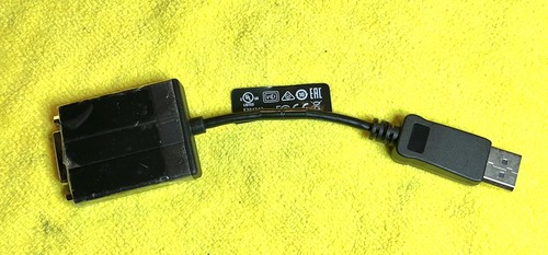 Genuine DELL Display Port DP Male to DVI Female Adapter Cable KKMYD DANARBC084 - Picture 2 of 7