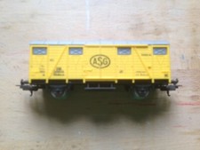 005 ACCESSORI BINARI LIMA - CARRO CHIUSO ASG GIALLO FERROVIE DB, BUONE CONDIZION