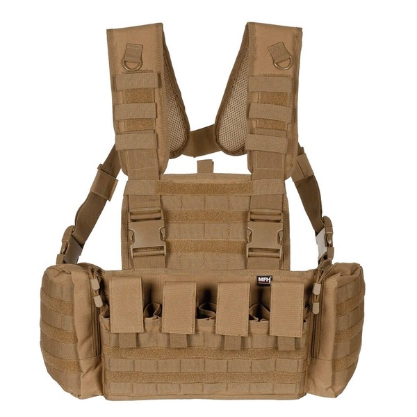 Mfhprofessional Chest Rig Mission - Taktische Kampfweste - Polyester- Coyote Tan-image