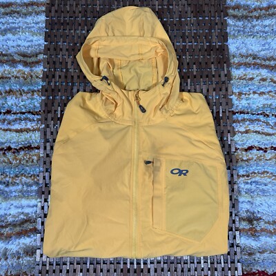 Outdoor Research Ferrosi Hoodie Soft Shell Puffer Jacket Yellow Men s Size XL