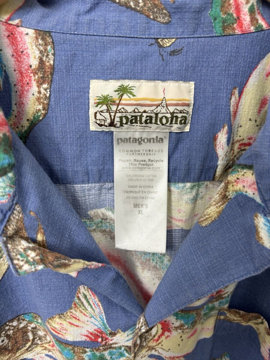 Vintage Patagonia Pataloha Kebari Trout Fly Fish Hawaiian XL Vintage Patagonia Pataloha Kebari Trout Fly Fish Hawaiian XL