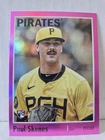 Paul Skenes 2024 Topps Archives #200 Pink Foil Parallel SP Rookie Card Pirates