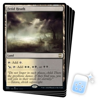 FETID HEATH X4 Streets Of New Capenna: Commander Magic MTG MINT CARD