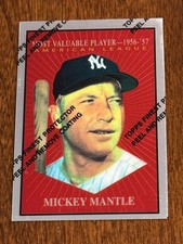 1997 Topps Finest Mickey Mantle #31 1961 MVP New York Yankees