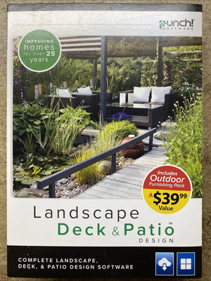 Punch Landscape Deck & Patio Design Software Encore NEW, SEALED Retail Box 