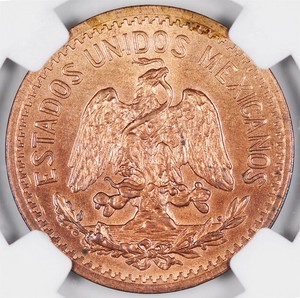 Mexico 1935 10 Centavos MS63RB (NGC)