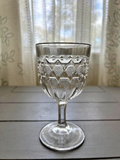 Richards & Hartley GEM Goblet 1877 EAPG Antique Pressed Glass