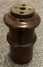 Alter großer Isolator braun Porzellan 3,7 kg