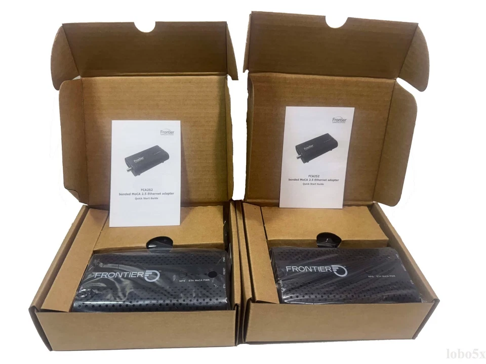 2er-Pack - Frontier FCA252 MoCa 2.5 Ethernet Netzwerkadapter BRANDNEU