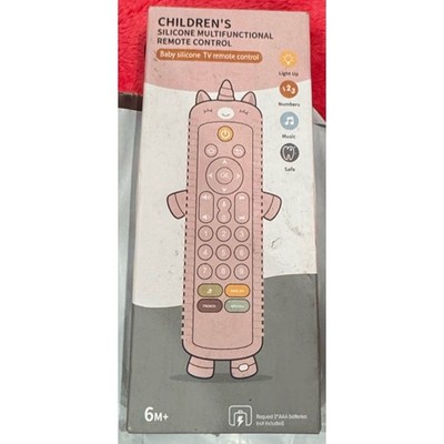 KIRALUMI Baby Remote Control Toy Silicone Teething Musical Learning Toy 6M+