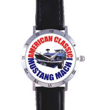 AMERICAN CLASSIC MUSTANG MACH 1 WATCH: FORD, AUTO, MUSCLE CAR, RARE COLLECTIBLE 