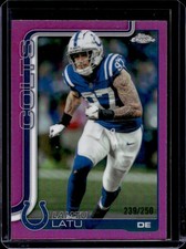 2025 Topps Chrome Laiatu Latu Pink Refractor #/250 Colts