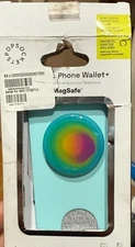 PopSockets PopWallet+ with MagSafe - Butterfly Pea Blue Boca