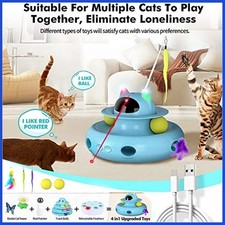 NEW Cat Laser Interactive Indoor Cat Pet Toys Automatic ,USB Cat Teaser Pet Toys
