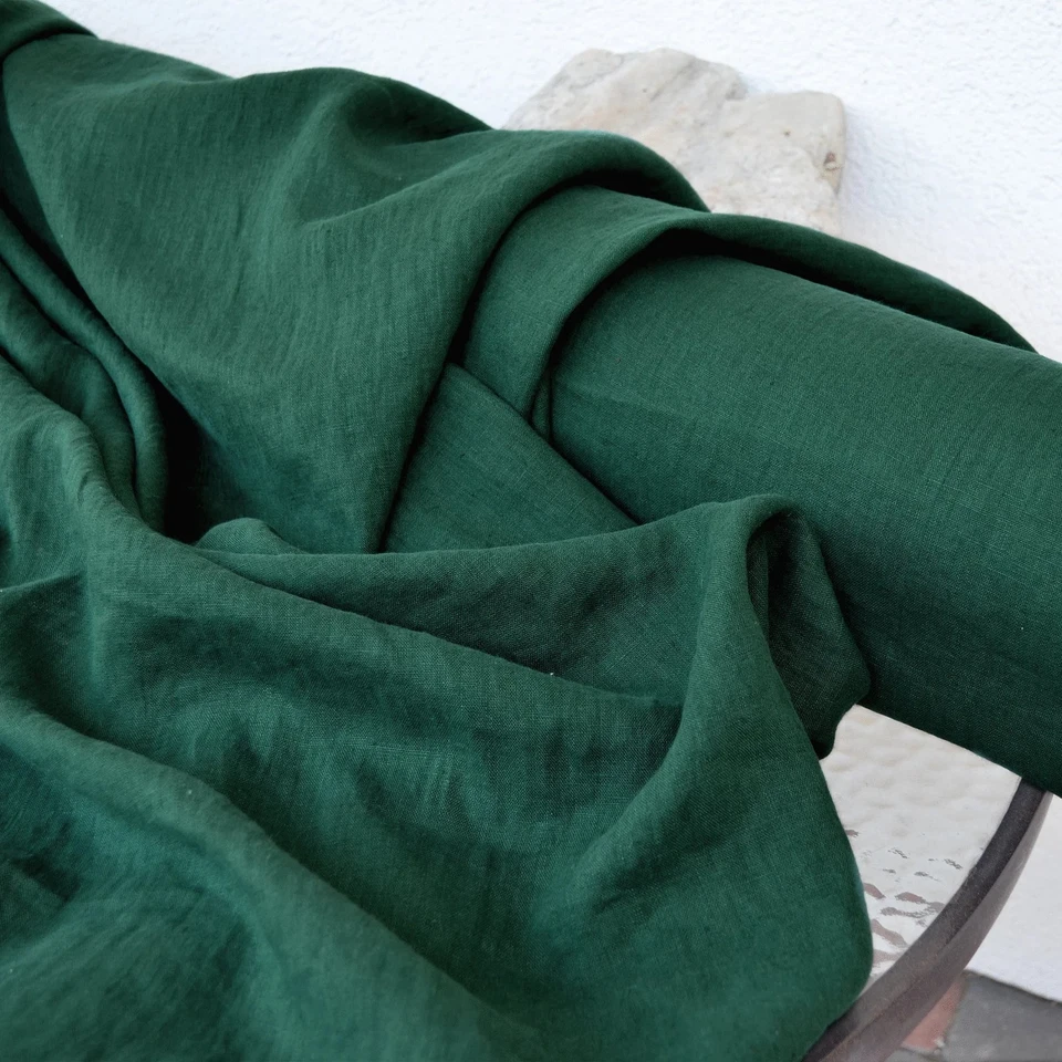 Dusty Pink Linen Fabric by the Yard Sewing, Curtains, Table Linens, Home Décor - Image 3 of 4