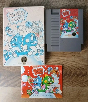 Bubble Bobble (Nintendo NES, 1988) CIB - Tested - Image 1 of 4