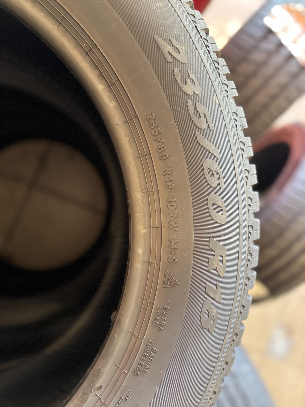 SET 4 PNEUMATICI 235/60 R18 107W PIRELLI SCORPION SF3 GOMME 4 STAGIONI NUOVE M+S foto 3
