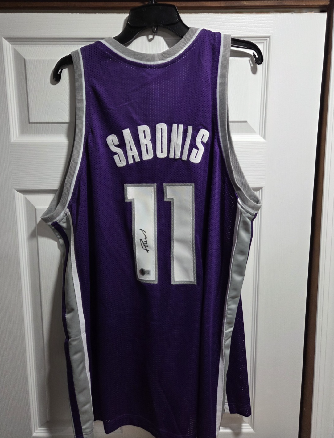 Domantas Sabonis Autographed Signed Sacramento Kings Jersey Beckett COA Auto 