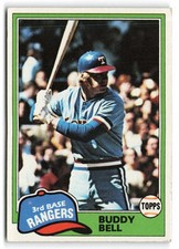 1981 Topps #475 Buddy Bell Texas Rangers