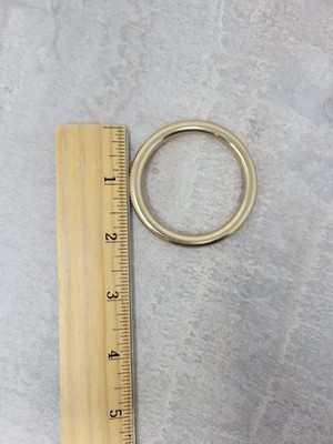 Solid Brass Ring 2  OD   Cast Seamless Round Ring   Craft Hardware   Bulk