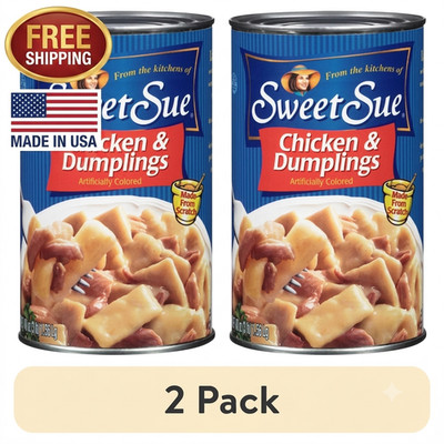(2 pack) Sweet Sue Chicken and Dumplings, 48 oz..