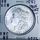 1881 BU GEM MORGAN SILVER DOLLAR UNC MS+++ U.S. MINT RARE COIN 6956