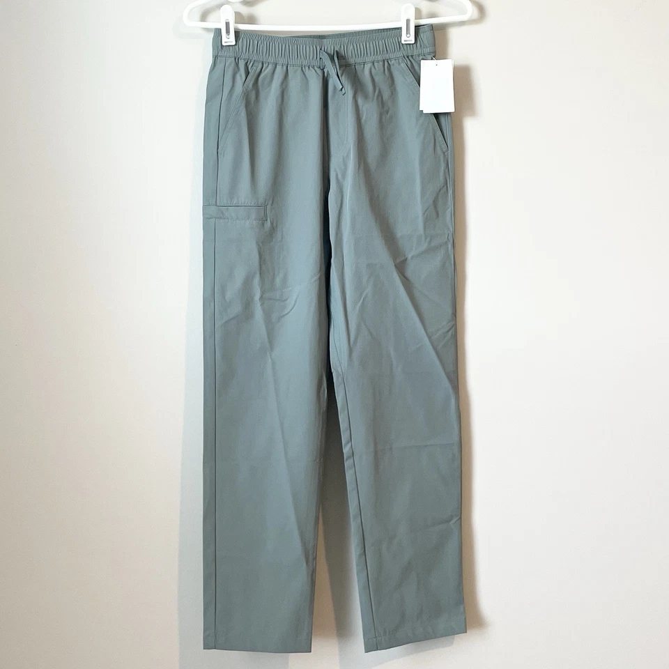 NUEVO Pantalones Nordstrom Niños Talla Mediana 8/10 Performance Cordón Gris Trueno Foto 2 de 4