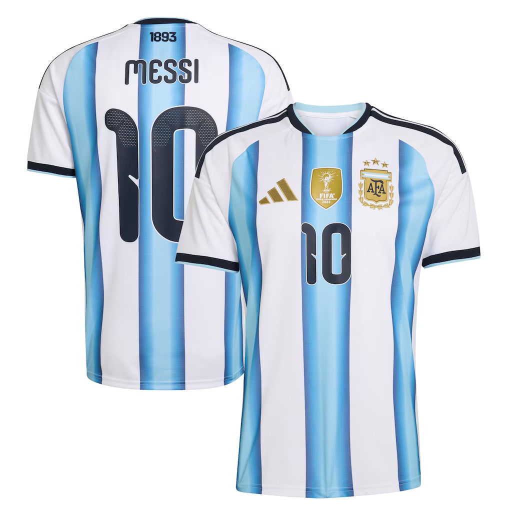 Lionel Messi FIFA 2026 World Cup Argentina Home Jersey Shirt Addias