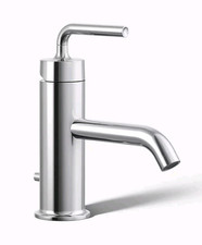 Kohler Purist Single-Handle Single-Hole Bathroom Faucet WaterSense Chrome 14402