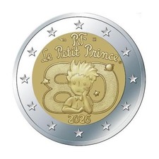 2 Euro Reverse Proof Piccolo Principe Petit Prince Little Prince France 2026