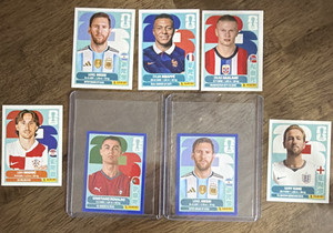 Panini FIFA World Cup 2026 Soccer Player Portrait Stickers Lot Messi Mbappe
