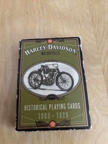 Vintage 1997 Harley Davidson Limited Edition Playing Cards 1903-1929