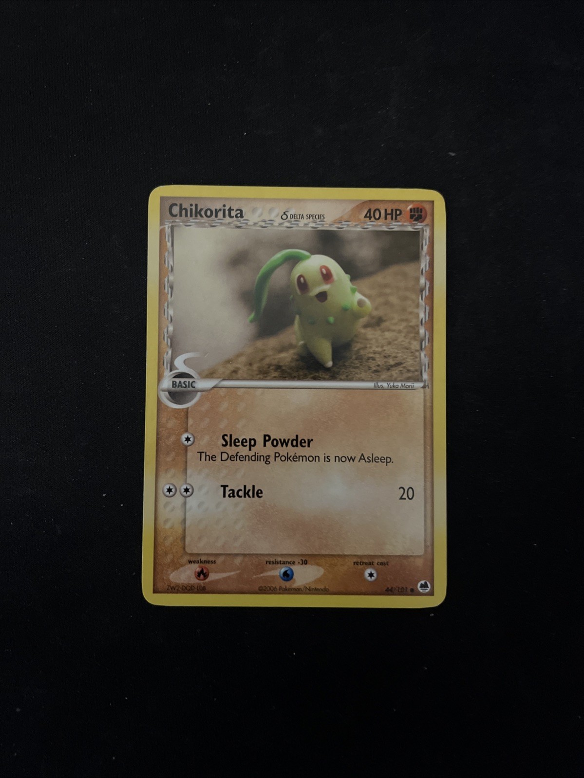 Chikorita (Delta Species) #44/101 (Dragon Frontiers) - Pokémon TCG - Common-M/NM