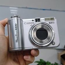 Canon PowerShot A630 Digital Camera 8 MP 4X Optical Zoom Tiltable Screen Silver
