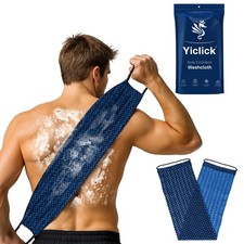 Exfoliating Washcloth Towel - Dual-Textured Back Scrubber for Shower Use