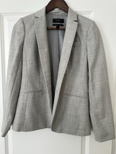 J. CREW Blazer Jacket Schoolboy Herringbone Gray Wool Women s Size 2 Preppy