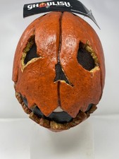 Ghoulish Productions Last Night's Pumpkin Latex Halloween Half Mask New with Tag