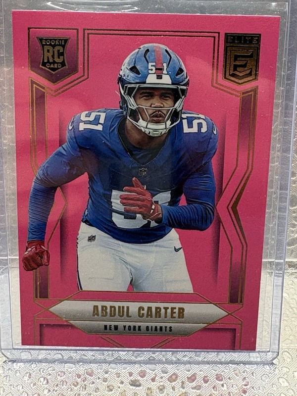 2025 Panini Donruss Elite - Rookies Abdul Carter #111 Pink Ink (RC)