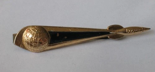 Russian Soviet Tie Clip Space Man Rocket Flight Cosmic Vostok 6 Cosmos Fly USSR