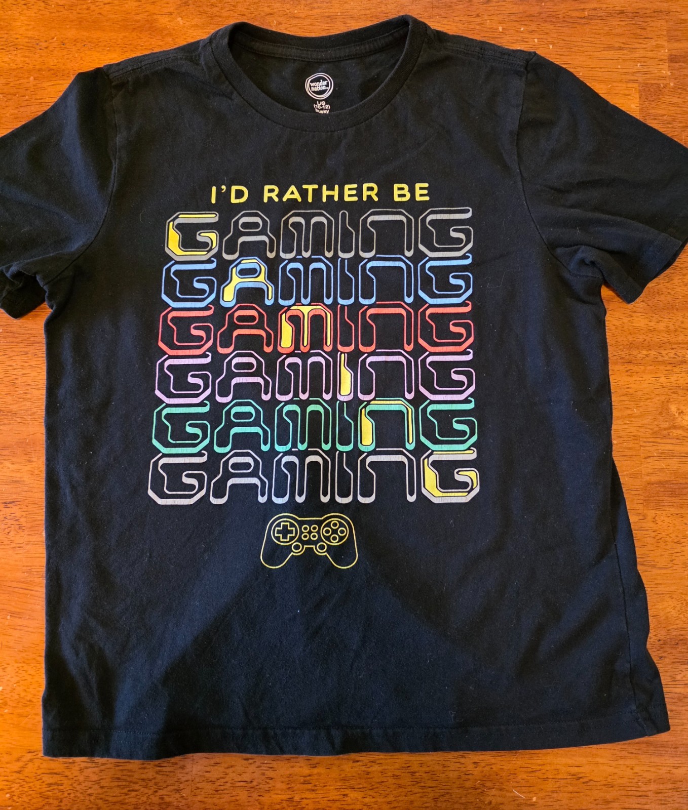 Wonder Nation Boys T-Shirt Lot of 4 LG 10-12 Short Sleeve Gaming Roblox Fortnite image 2