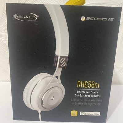 Scosche RH656M On-Ear Headphones with tapLINE Remote & Mic (White)
