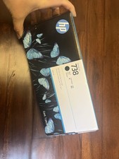 Genuine HP 738 300ml Black DesignJet Ink Cartridge 498N8A - Factory Sealed 11/27