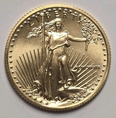 1989 1/4 OZ $10 Gold American Eagle Gem BU