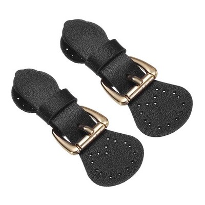 2pcs Leather Sew on Toggle Magnetic Snap Buckle Lock for Sewing, Black
