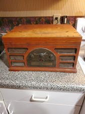 Crosley CR66 5-in-1 Rochester Record Player Radio Tape CD Stereo Tested Works
